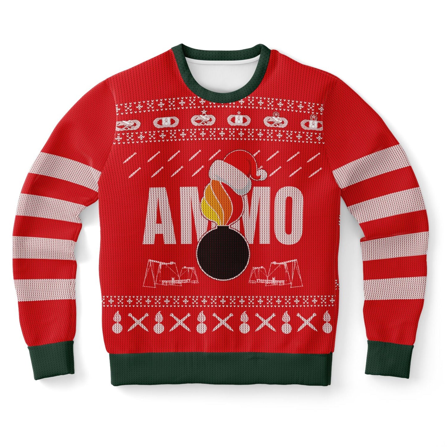 AMMO Christmas Party Pisspot IYAAYAS Sexy Santa Womens Sweatshirt