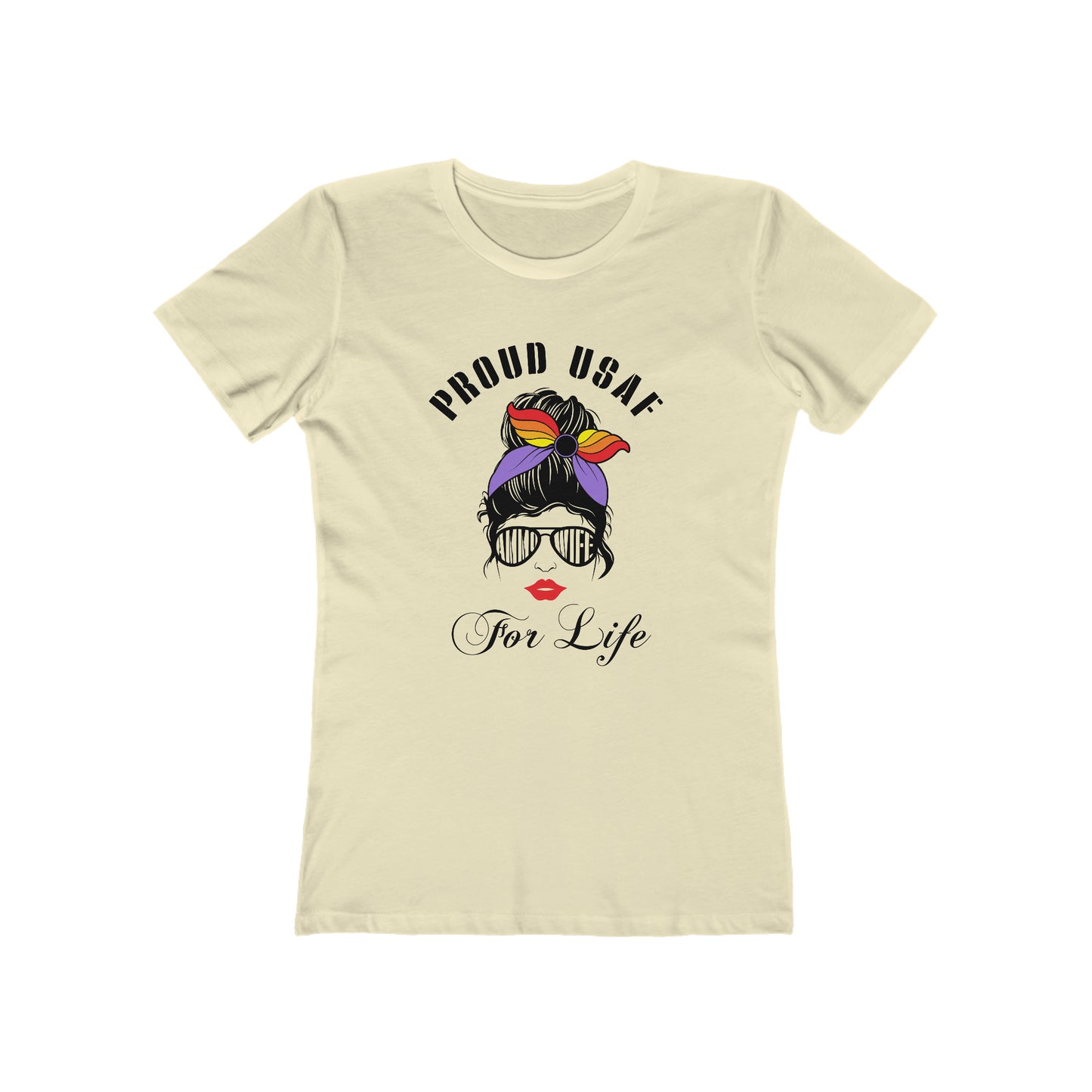 Proud USAF AMMO Wife Women's The Boyfriend Tee