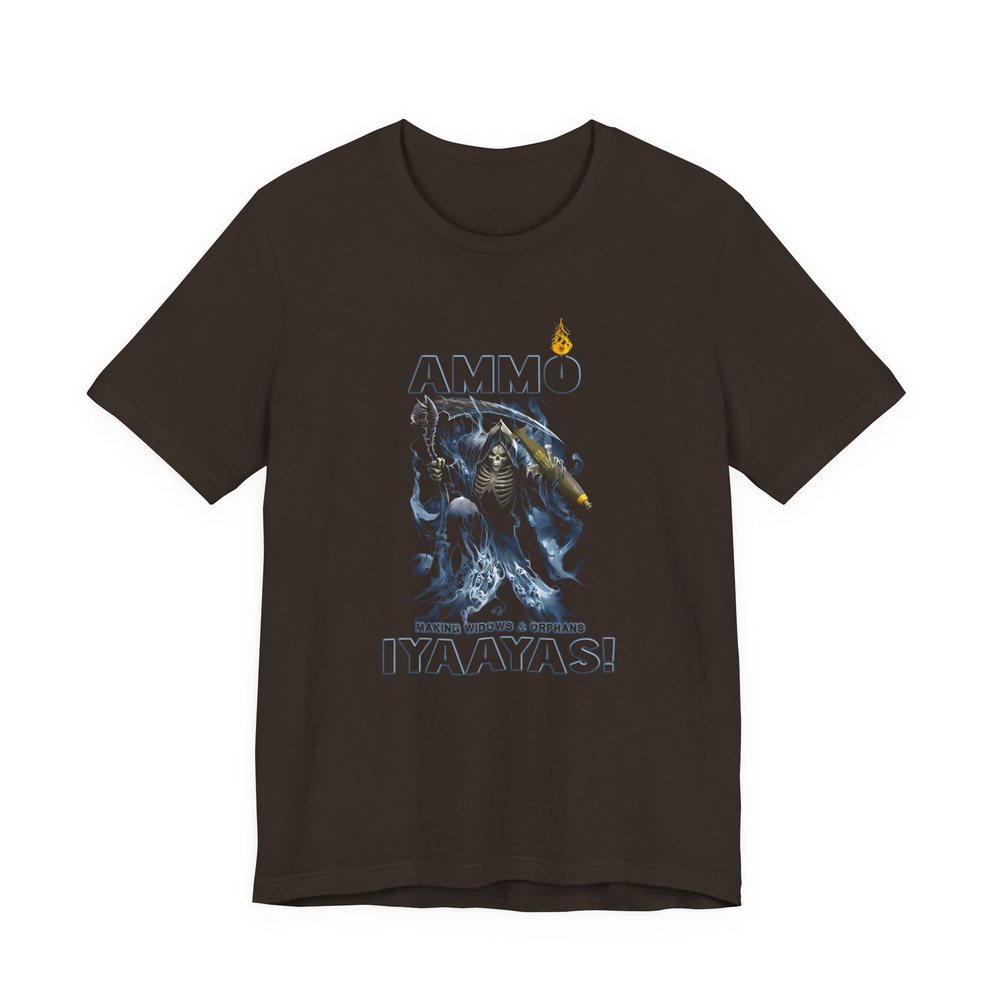 Grim Reaper Dropping 1 X MK-82 AMMO IYAAYAS Original Version Unisex Jersey Short Sleeve Tee