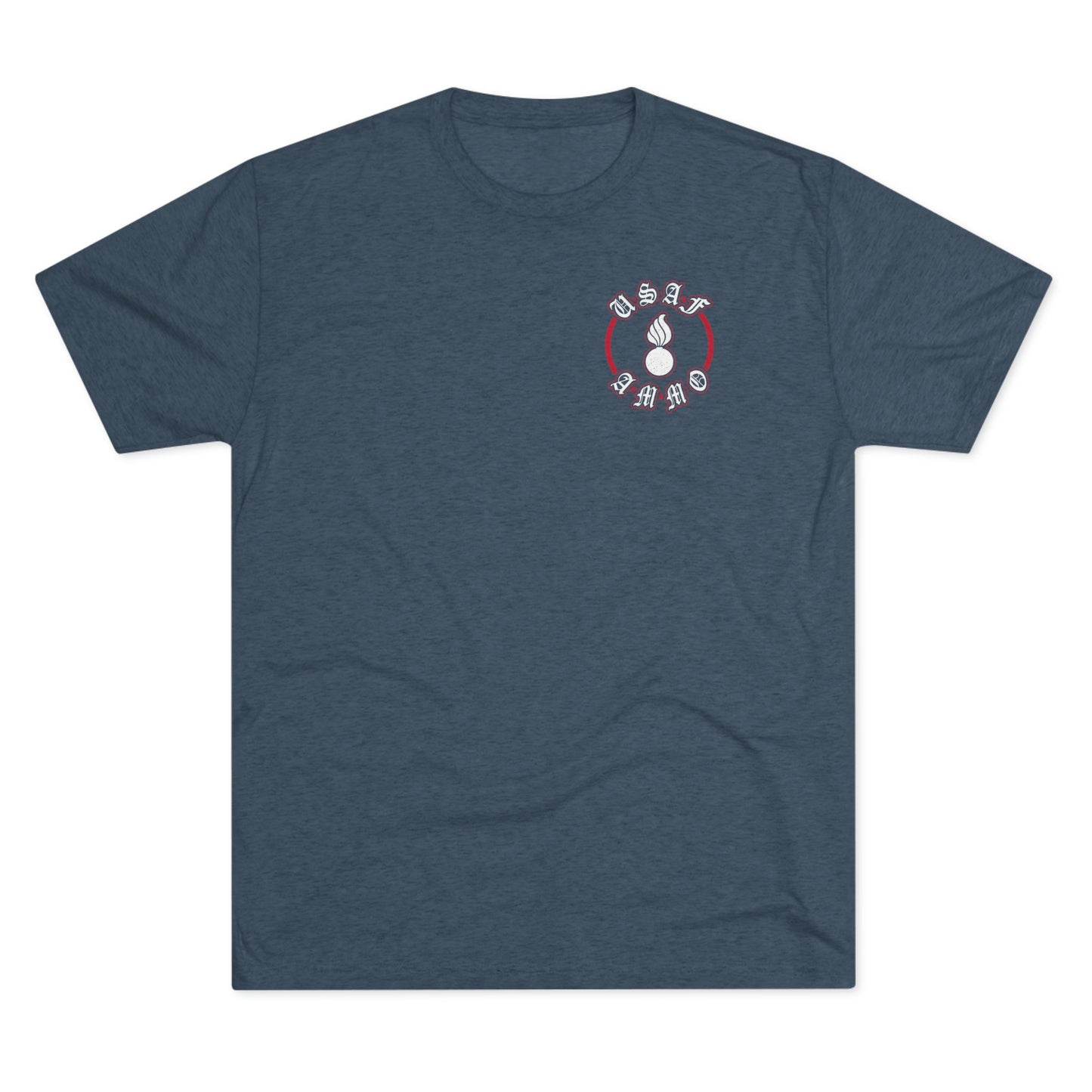 AMMO Pisspot Grunge American Flag Flechette Stars IYAAYAS We The People Style Unisex Tri-Blend Crew Tee