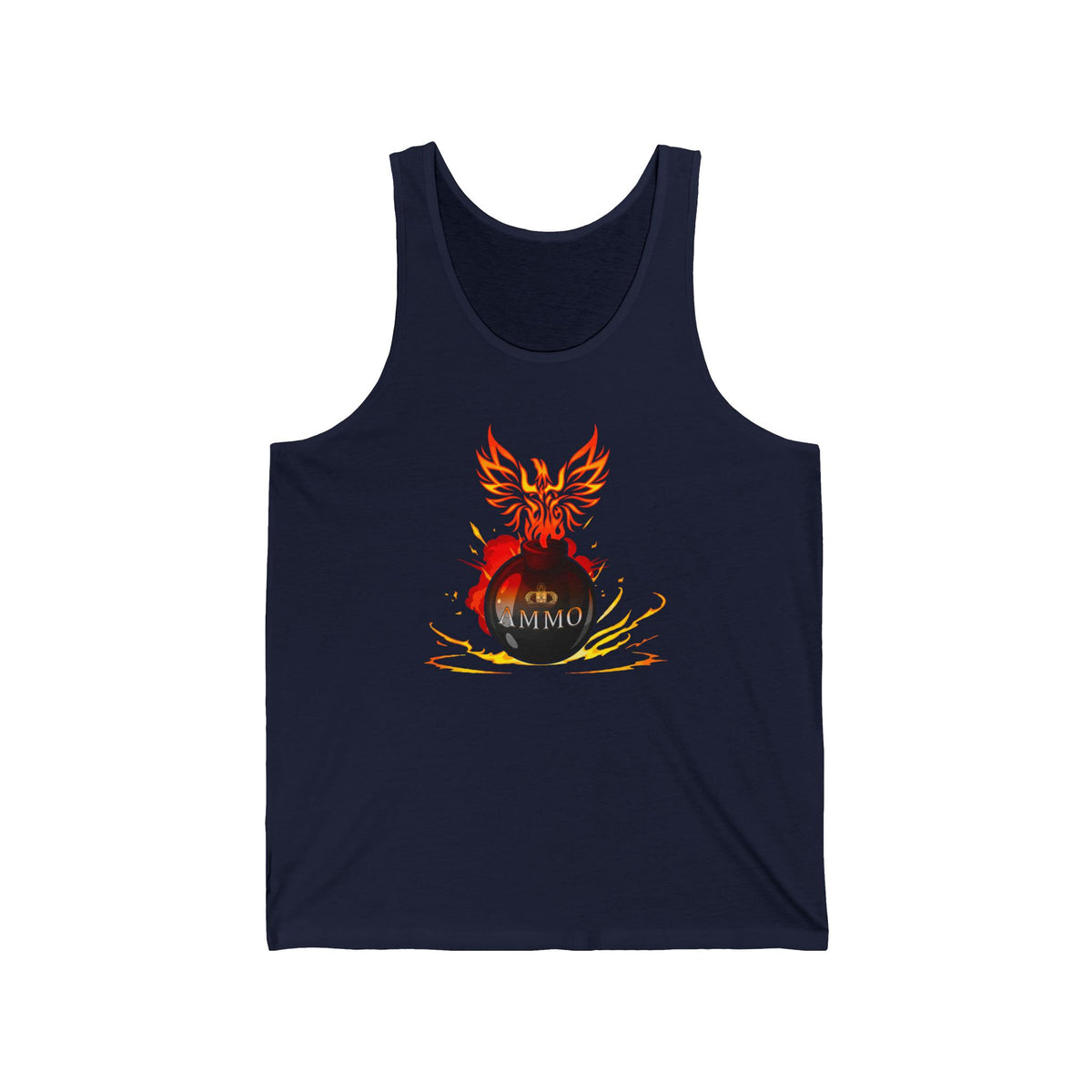 USAF AMMO Phoenix Flaming Pisspot Unisex Jersey Tank Top