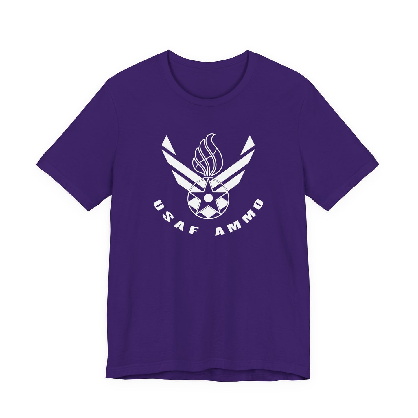 AF Vector Combined With Pisspot Arched USAF AMMO Lower Text Unisex Jersey Short Sleeve Tee