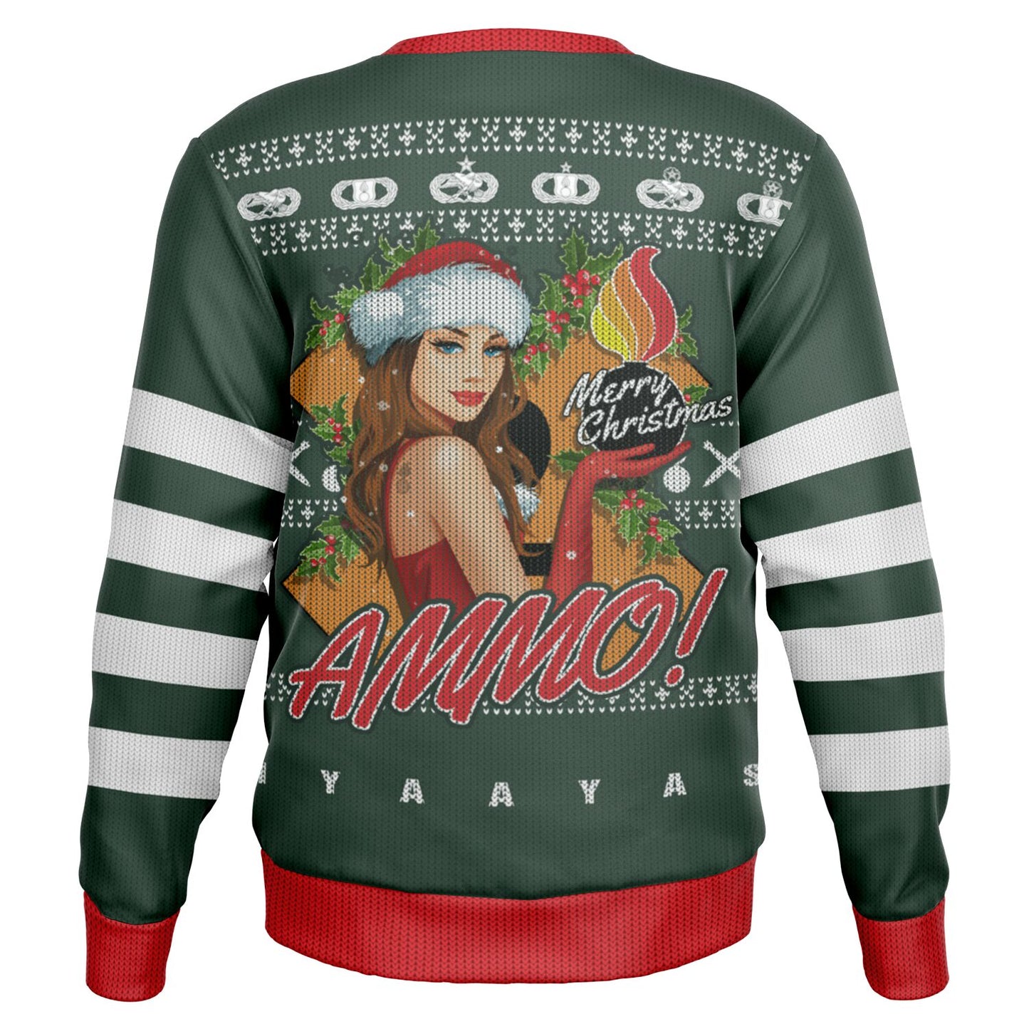 AMMO Christmas Party Pisspot IYAAYAS Sexy Santa Mens Sweatshirt