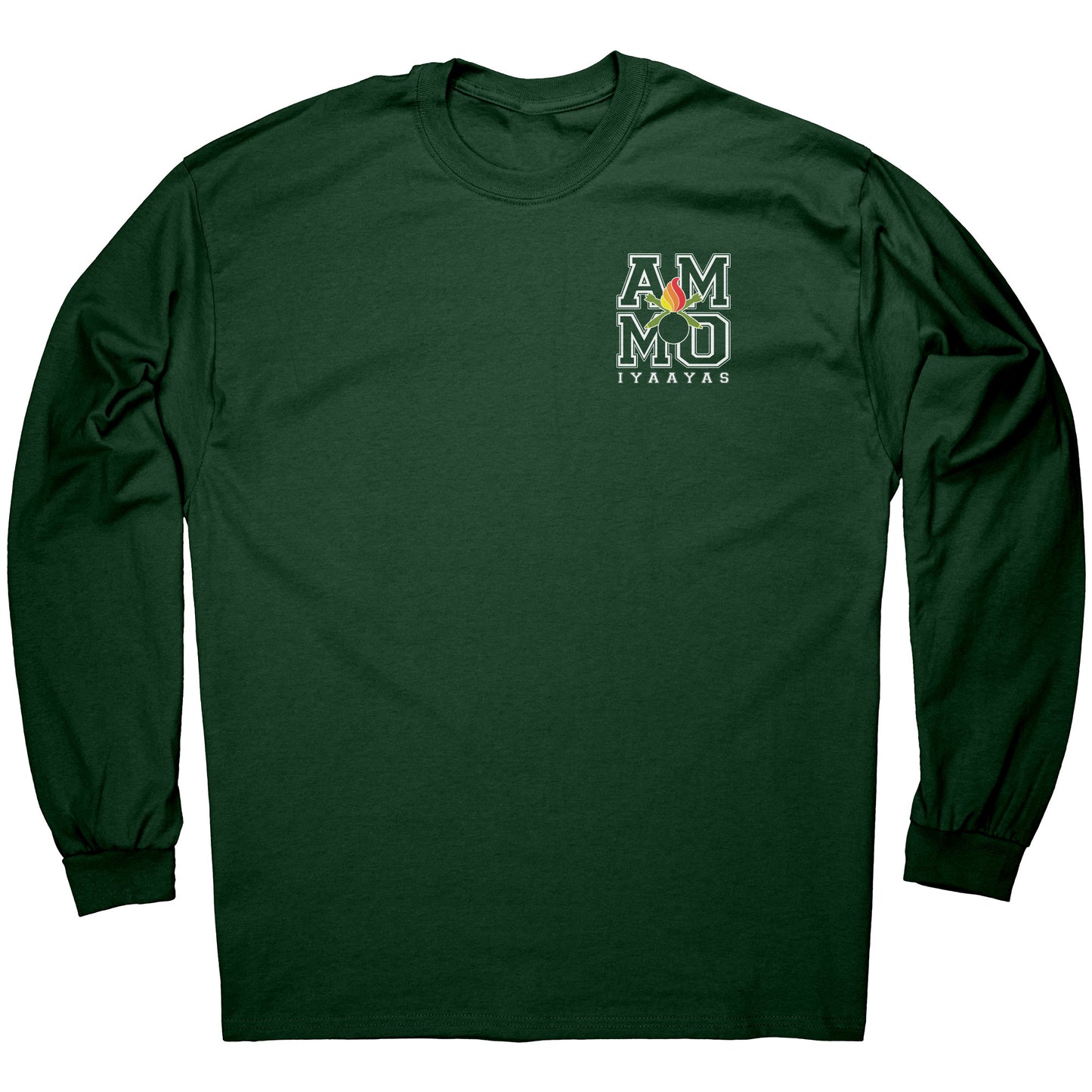 USAF AMMO Square Logo With Colored Pisspot MK-82s and IYAAYAS Mens Long Sleeve Shirt