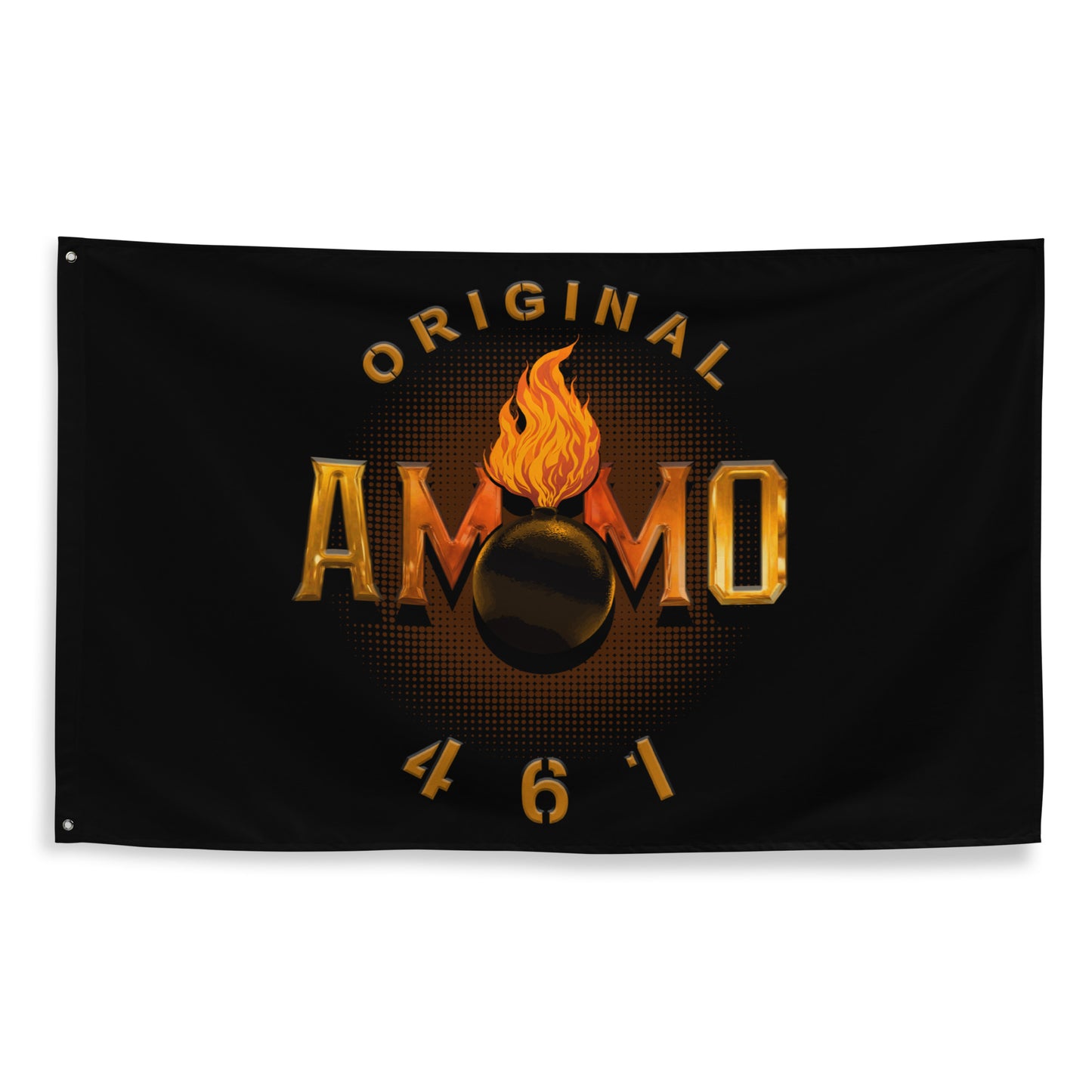 Original AMMO 461 Glowing Pisspot One-Sided Wall Flag
