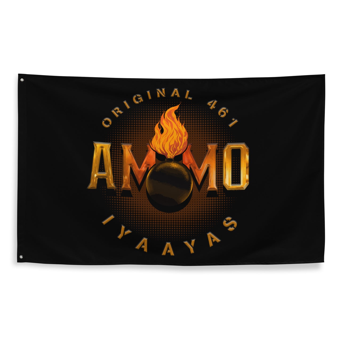 Original 461 AMMO IYAAYAS Glowing Pisspot One-Sided Wall Flag