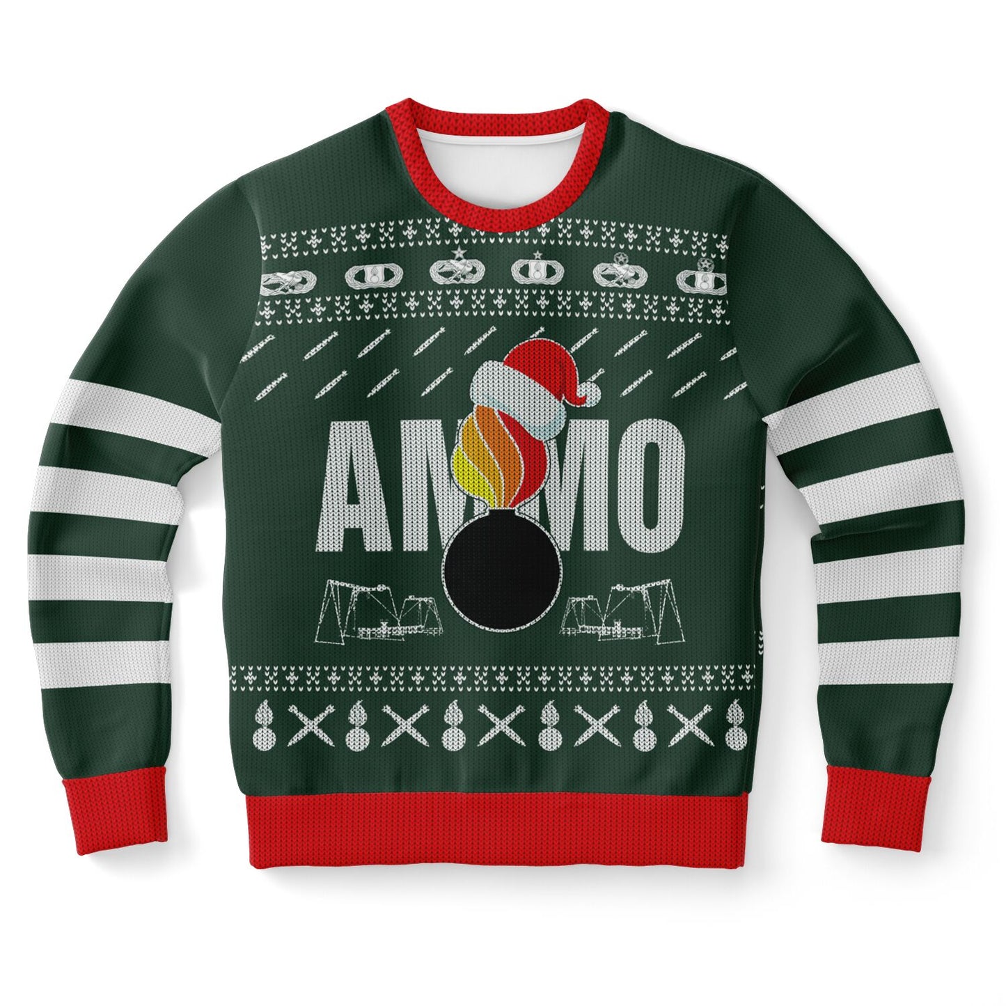 AMMO Christmas Party Pisspot IYAAYAS Sexy Santa Mens Sweatshirt