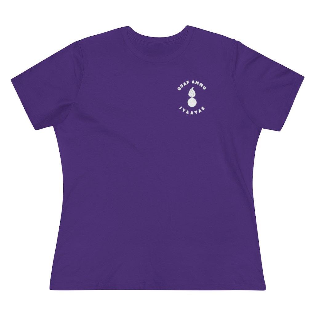 USAF AMMO IYAAYAS Any Problem Can Be Solved With Proper Application of High Explosives Women's Premium Tee - AMMO Pisspot IYAAYAS Gear