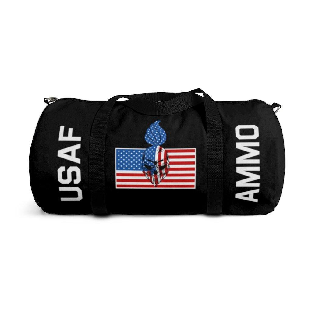 USAF AMMO Skull Pisspot American Flag IYAAYAS Munitions Heritage Duffel Bag - AMMO Pisspot IYAAYAS Gear