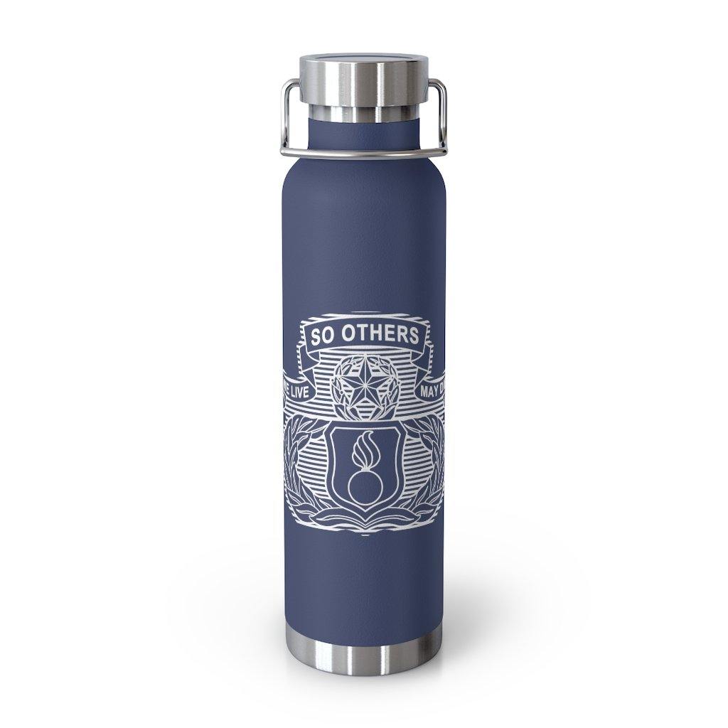 USAF AMMO New AMMO Maintenance Badge We Live So Others May Die 22oz Vacuum Insulated Dark Bottle Tumbler - AMMO Pisspot IYAAYAS Gear