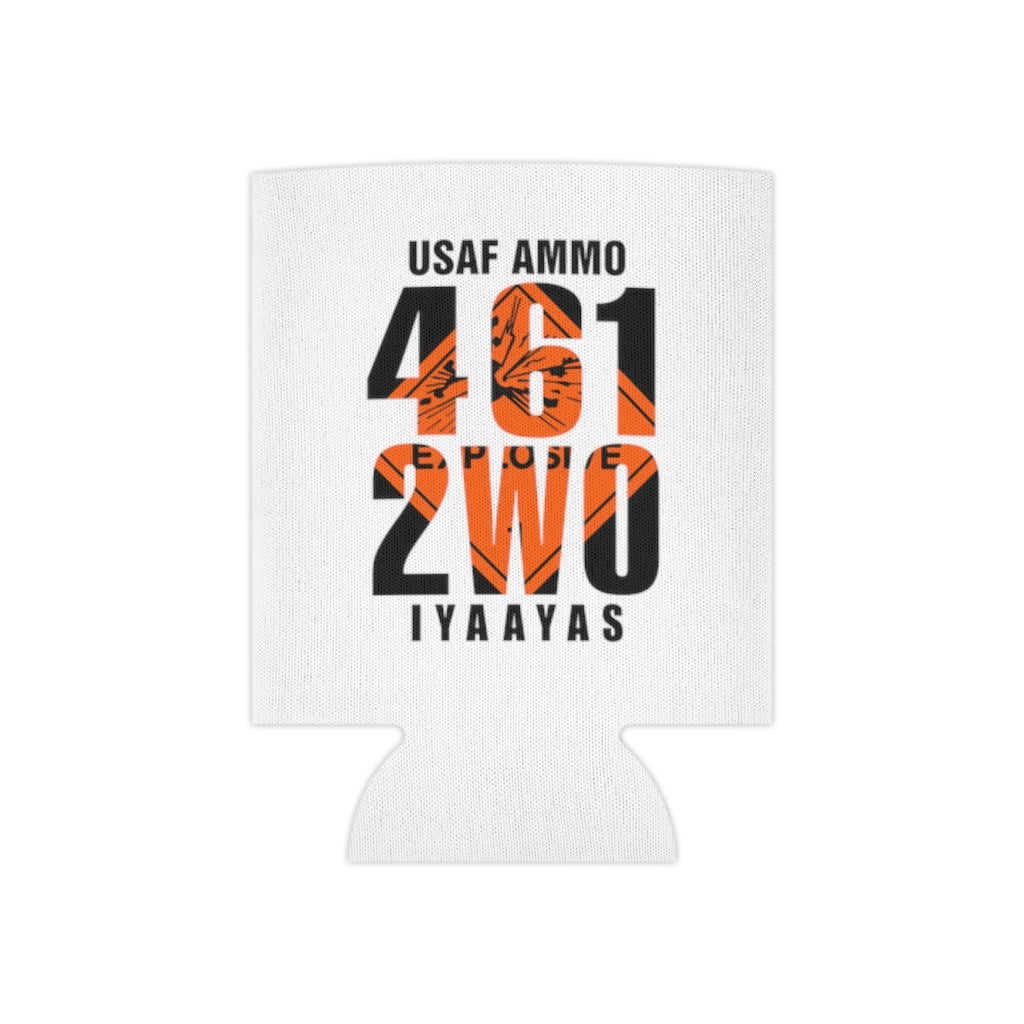 USAF AMMO 461 2W0 Placard Background Logo White Can Cooler