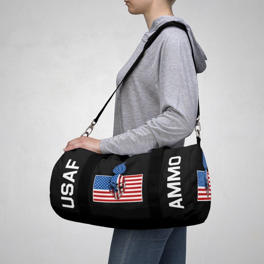 USAF AMMO Skull Pisspot American Flag IYAAYAS Munitions Heritage Duffel Bag - AMMO Pisspot IYAAYAS Gear
