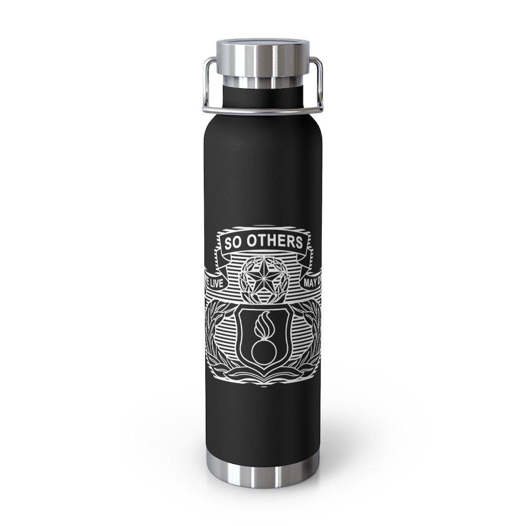 USAF AMMO New AMMO Maintenance Badge We Live So Others May Die 22oz Vacuum Insulated Dark Bottle Tumbler - AMMO Pisspot IYAAYAS Gear