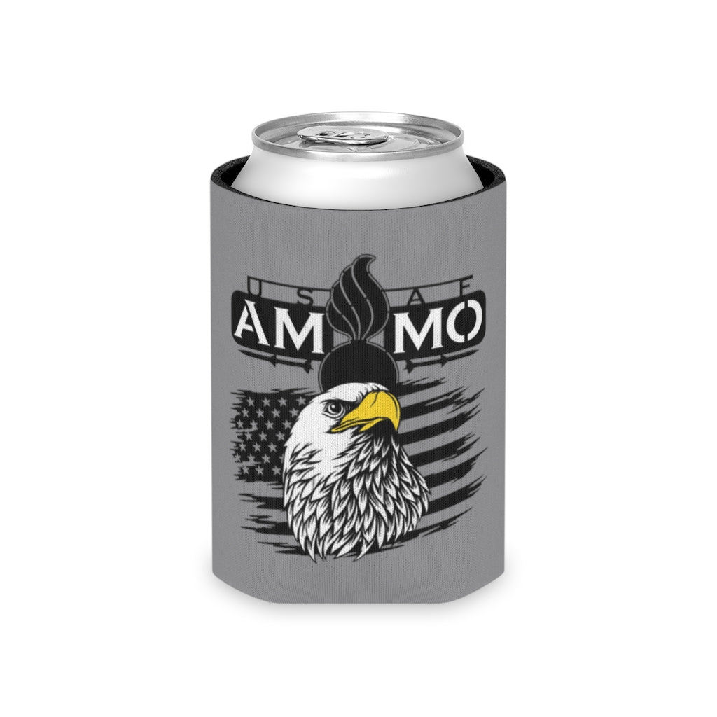 Eagle Head American Flag Missile Silhouettes USAF AMMO Pisspot Can Cooler