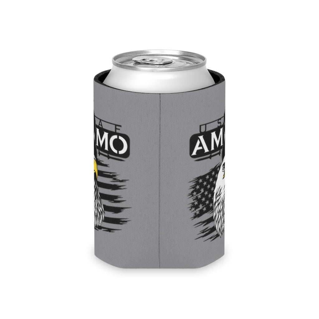 Eagle Head American Flag Missile Silhouettes USAF AMMO Pisspot Can Cooler
