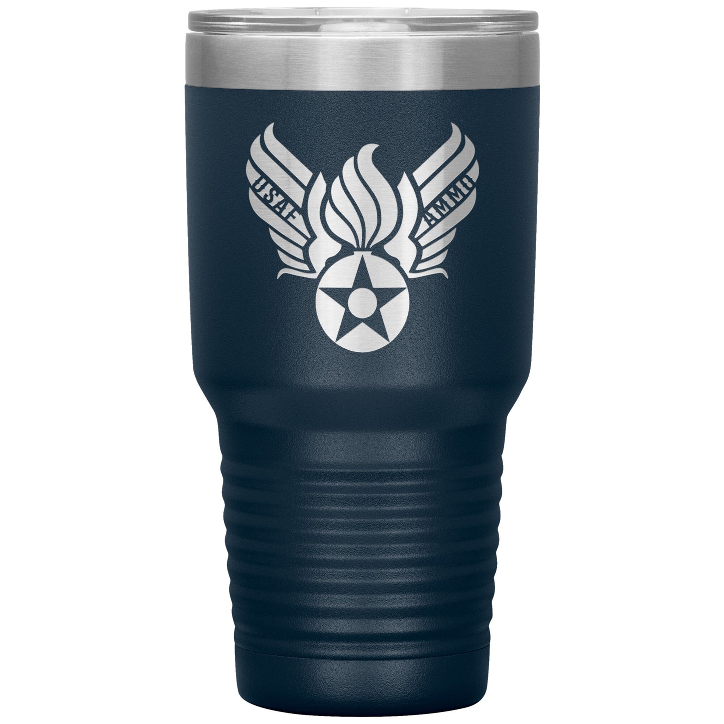 USAF AMMO Hap Arnold Logo Combined With Pisspot 30oz Tumbler