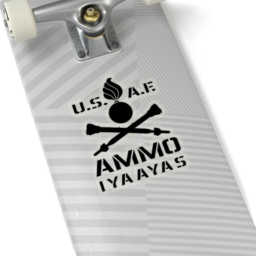 USAF AMMO Pisspot Crossed GBU-28 Bunker Busters IYAAYAS Kiss-Cut Vinyl Sticker - AMMO Pisspot IYAAYAS Gear
