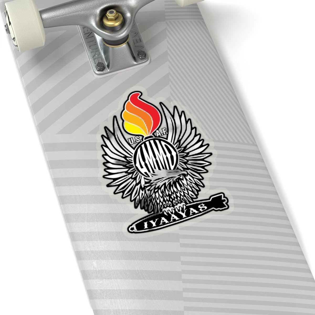 USAF AMMO IYAAYAS Eagle Claws MK-82 Pisspot Colored Flames Die Cut Indoor Stickers