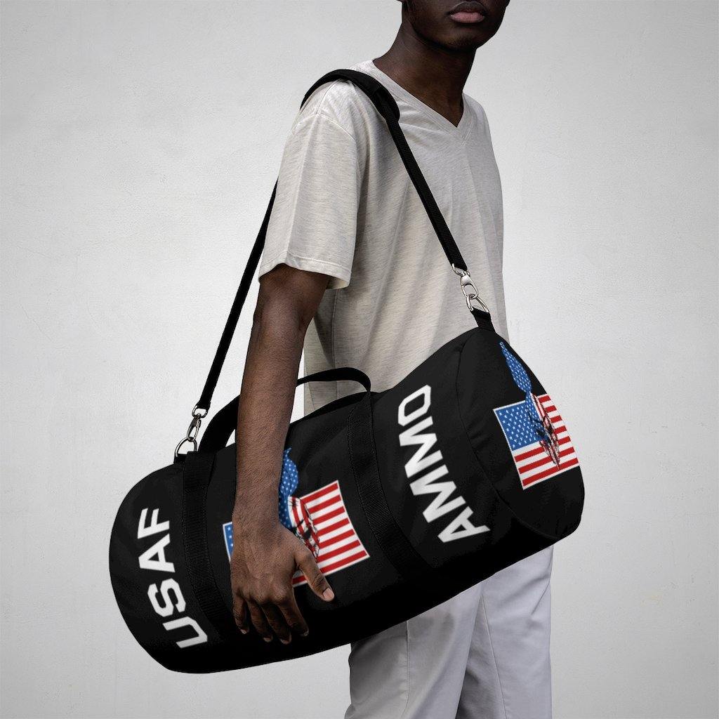 USAF AMMO Skull Pisspot American Flag IYAAYAS Munitions Heritage Duffel Bag - AMMO Pisspot IYAAYAS Gear