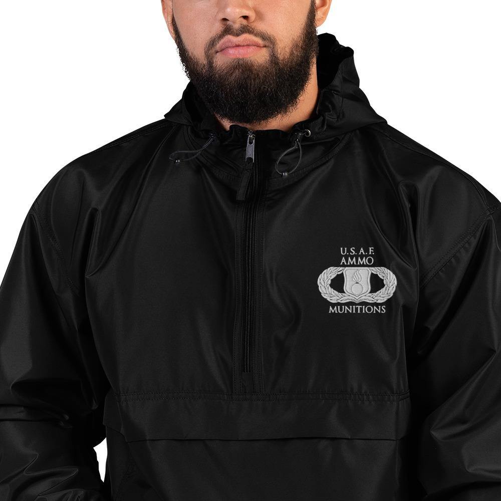 Basic Munitions AMMO Occupational Maintenance Badge Embroidered Champion Packable Jacket - AMMO Pisspot IYAAYAS Gear