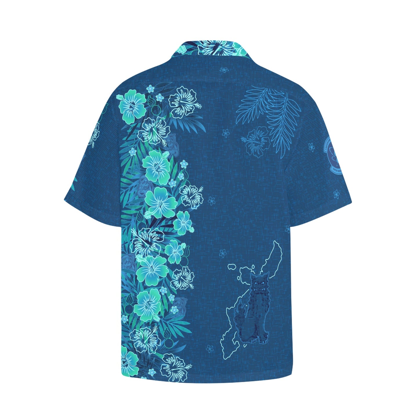 18 MUNS Updated USAF AMMO Kariyushi Okinawan style Men’s Hawaiian Shirt with Left Chest Pocket