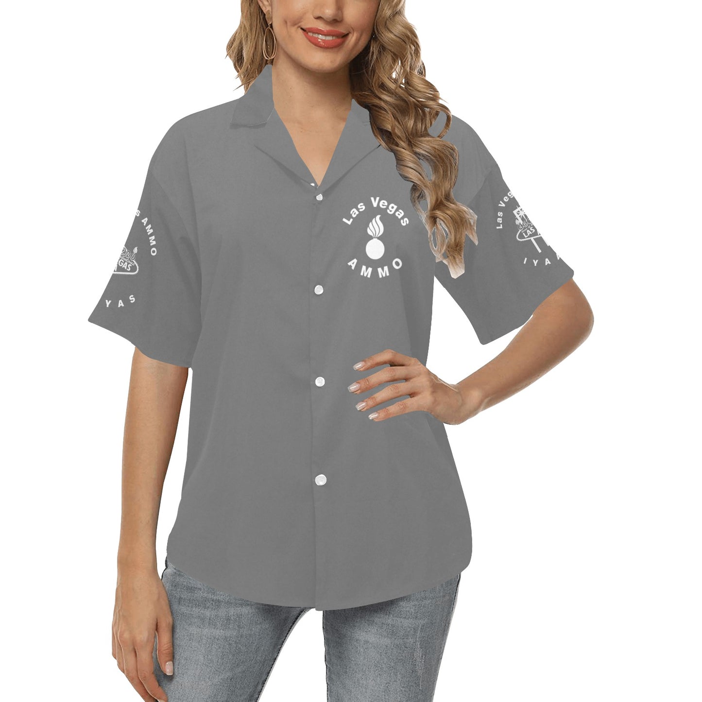USAF AMMO Grim Reaper 2026 Las Vegas AVA Pisspots IYAAYAS Grey V3 Womens Version Event Hawaiian Shirt