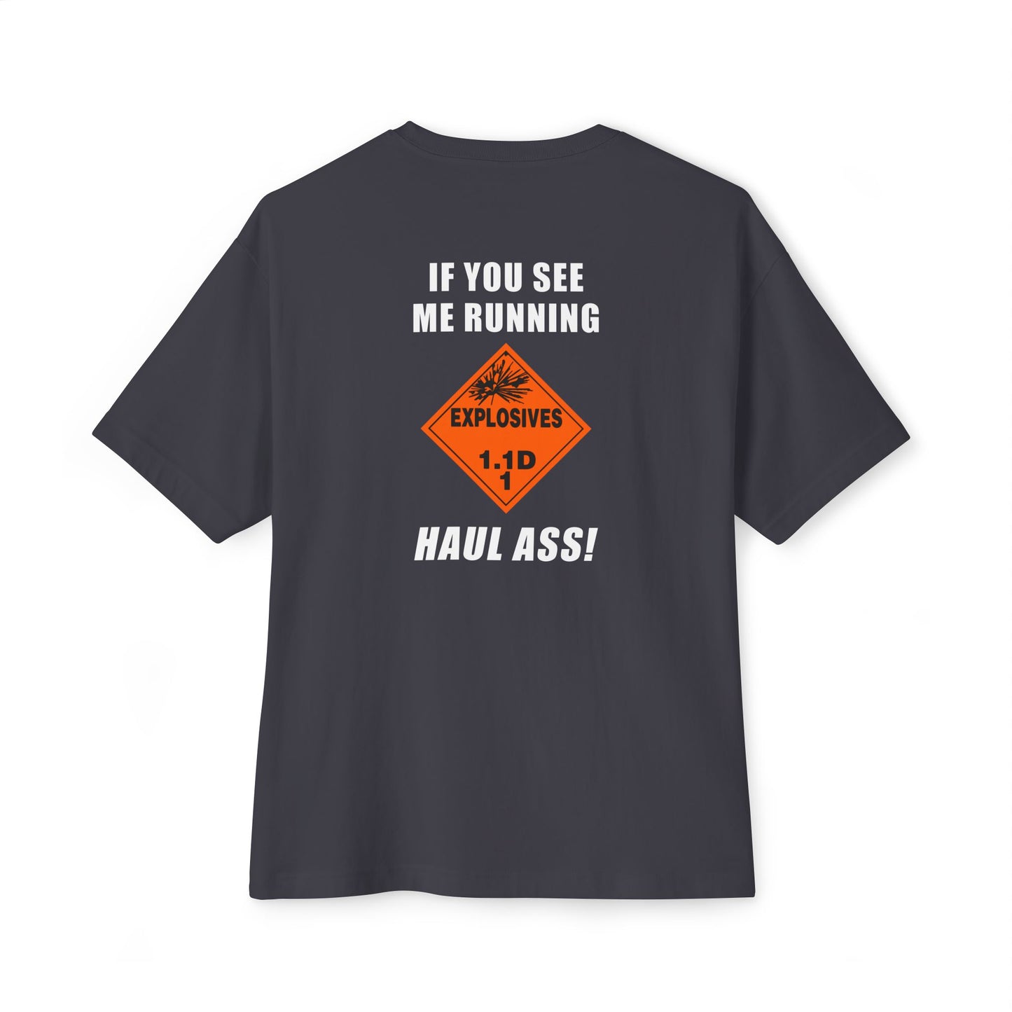 USAF AMMO IYAAYAS Explosive Placard 1.1D If You See Me Running Haul Ass Men's Gift T-Shirt