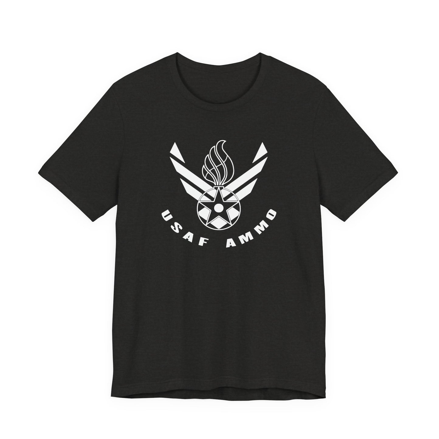 AF Vector Combined With Pisspot Arched USAF AMMO Lower Text Unisex Jersey Short Sleeve Tee