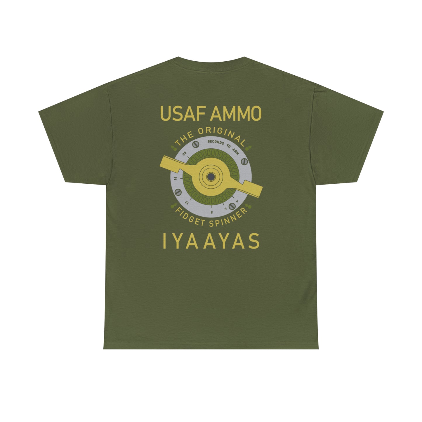 USAF AMMO M904 Nose Fuze Original Fidget Spinner Unisex Heavy Cotton T-Shirt