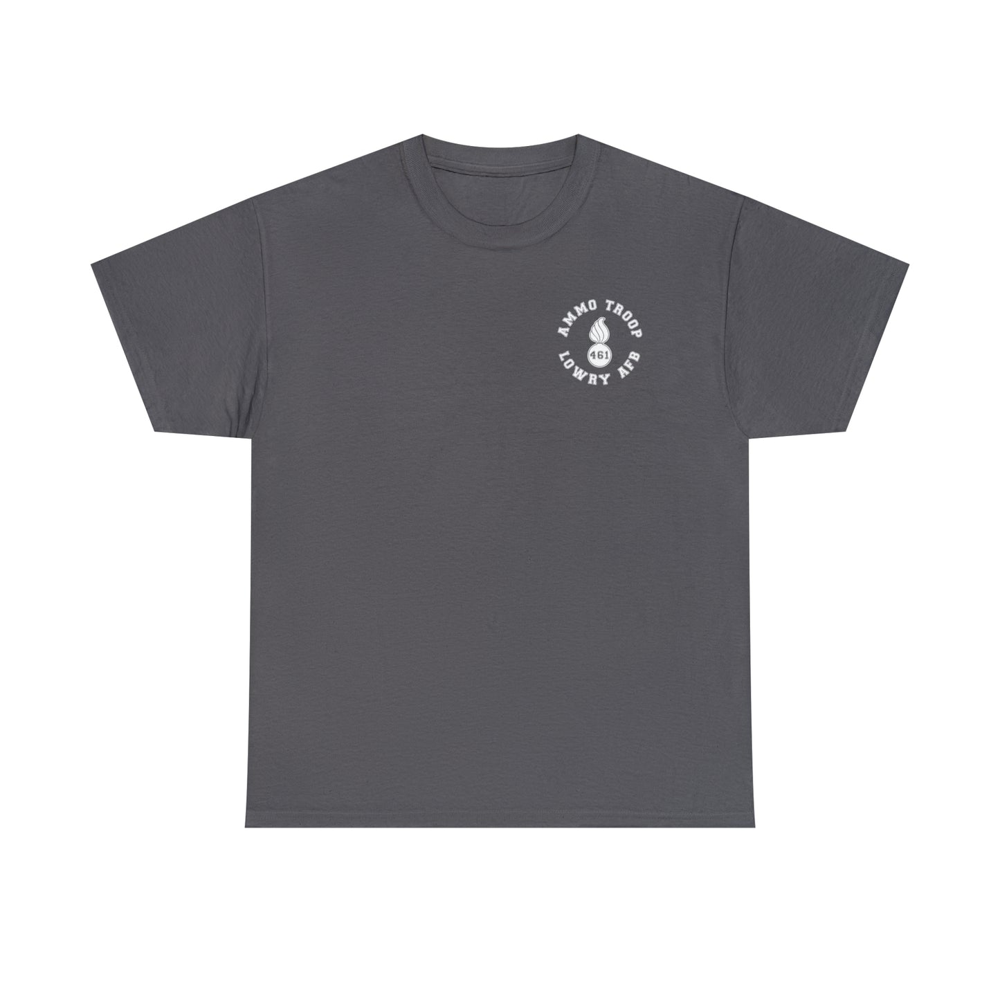 AMMO Troop 461 Trained At Lowry AFB Pisspot Heritage Unisex Heavy Cotton Tee