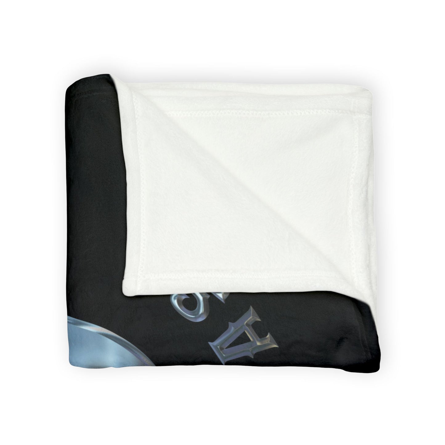 Shiny Chrome Hap Arnold Air Force Logo Combined With Pisspot USAF AMMO IYAAYAS Soft Polyester 50" x 60" Blanket
