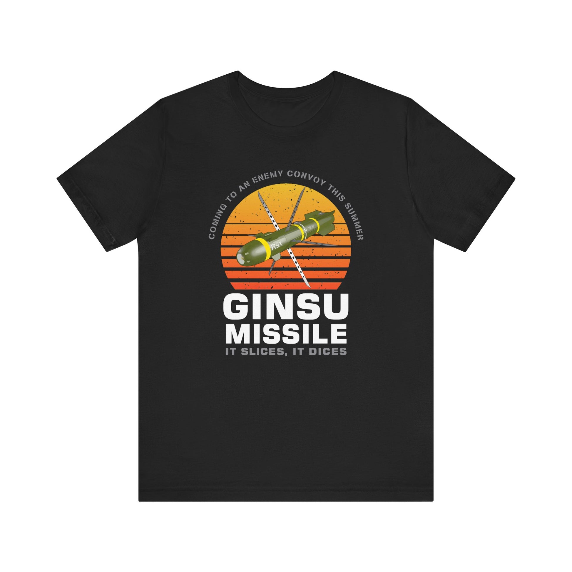 top gear missile Ginsu Missile It Slices It Dices AGM-114 R9X Hellfire Sunset Unisex Je – AMMO Pisspot IYAAYAS Gear