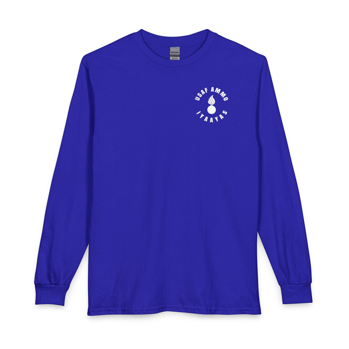 USAF AMMO Size Matters Pisspot American Flag Various Aircraft Bomb Silhouettes IYAAYAS Unisex Long Sleeve T-Shirt