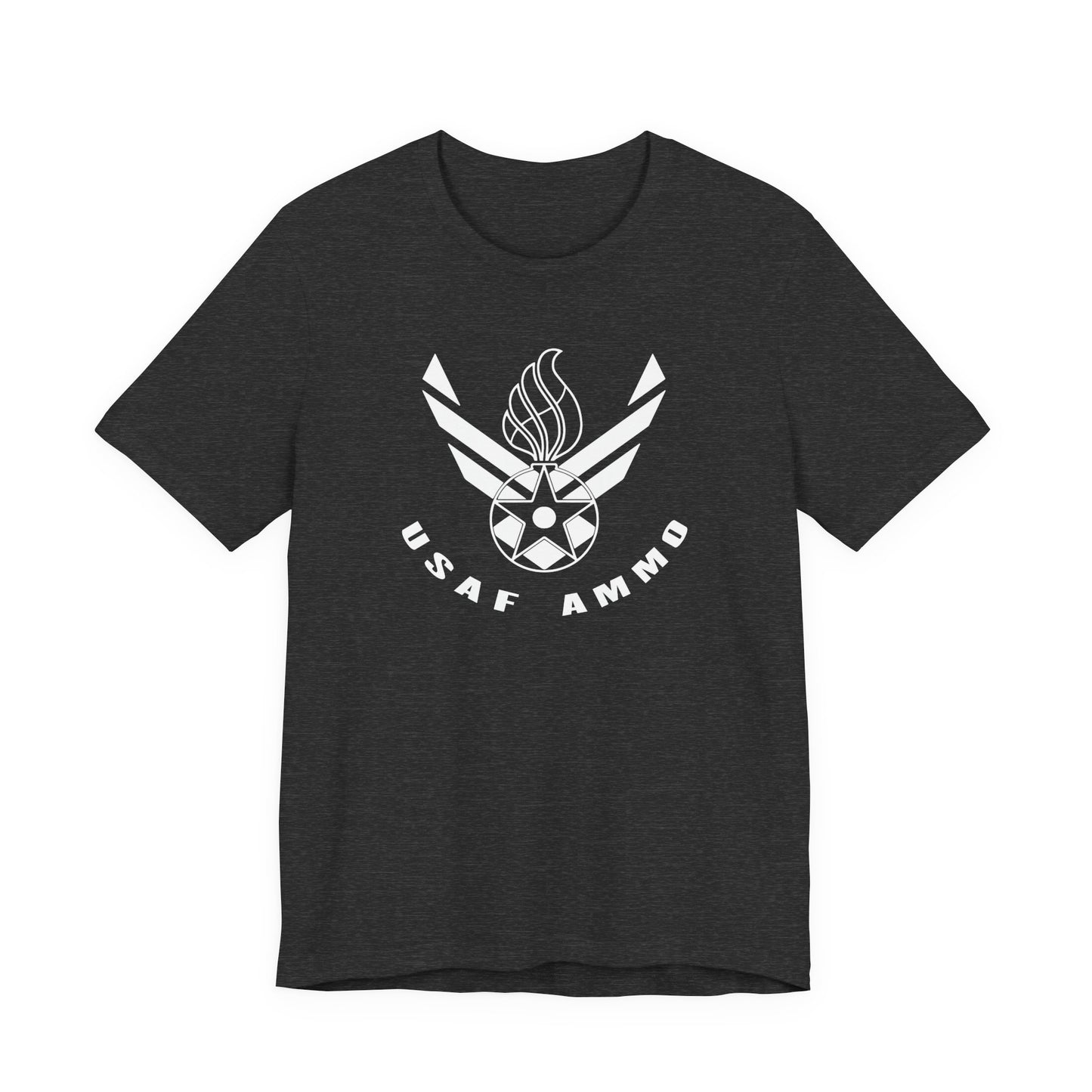 AF Vector Combined With Pisspot Arched USAF AMMO Lower Text Unisex Jersey Short Sleeve Tee