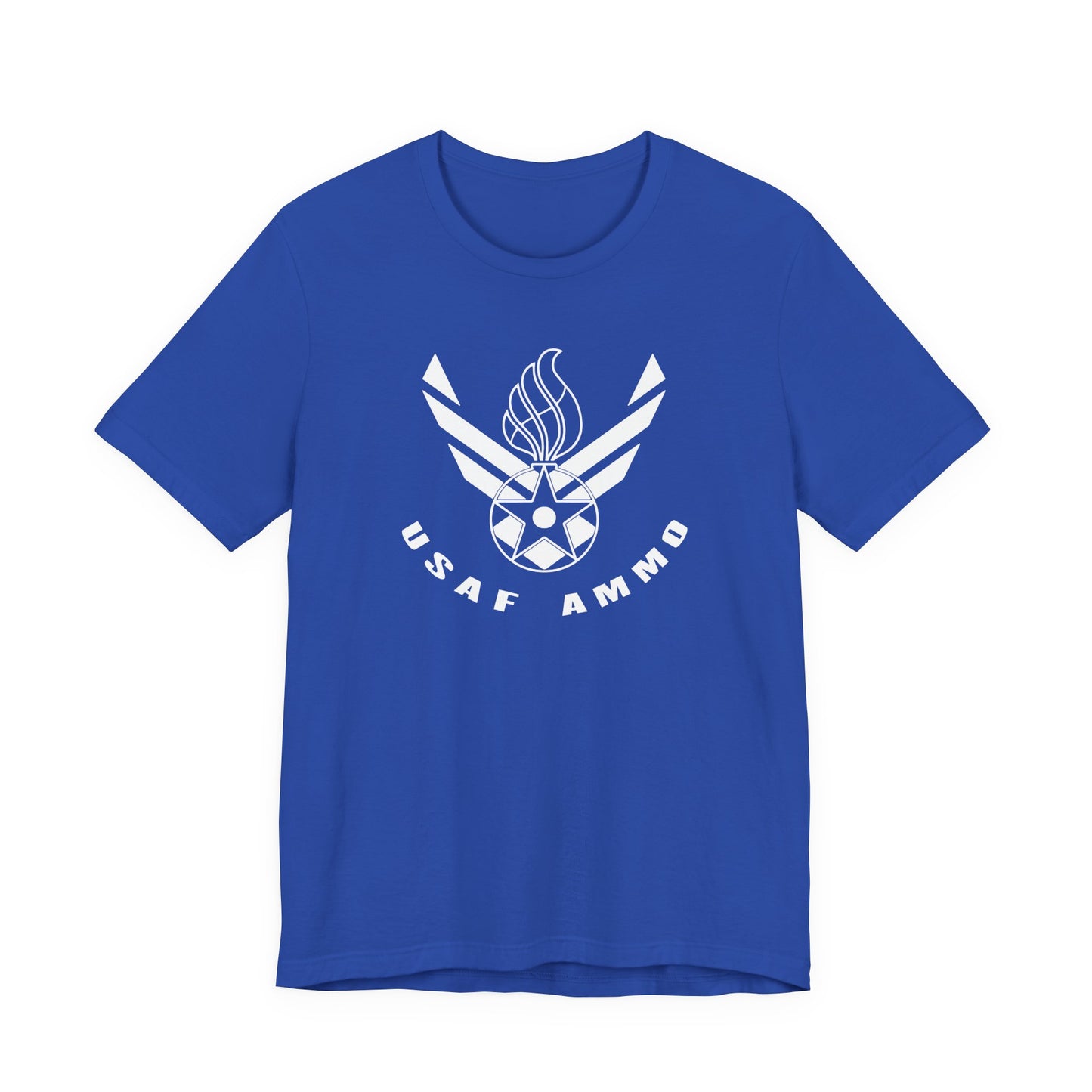 AF Vector Combined With Pisspot Arched USAF AMMO Lower Text Unisex Jersey Short Sleeve Tee