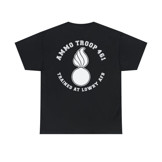 AMMO Troop 461 Trained At Lowry AFB Pisspot Heritage Unisex Heavy Cotton Tee