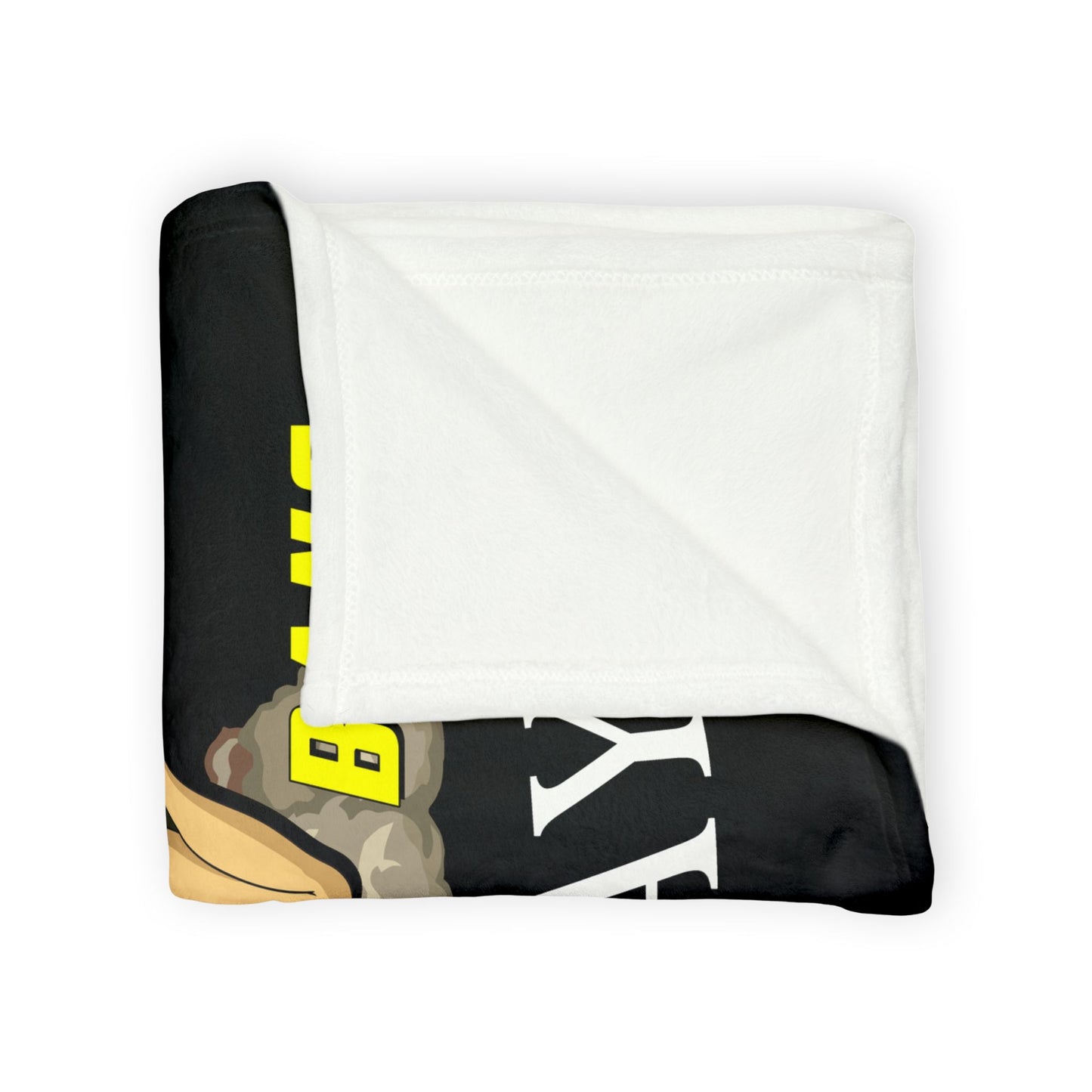 AMMO Comes With A Bang Girl Riding Bomb Background Explosion IYAAYAS Soft Polyester 30" x 40" Blanket
