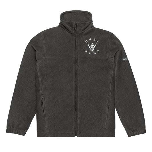 USAF AMMO Vector Logo Combined With Pisspot Circular Chest Logo Embroidered Fleece Jacket