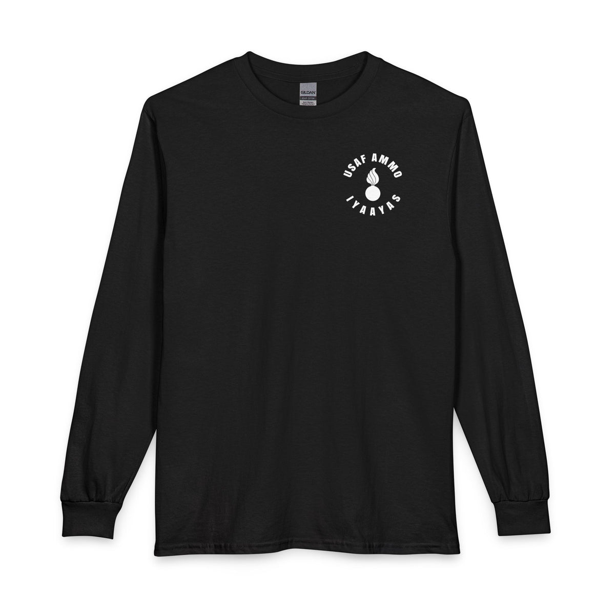 USAF AMMO Size Matters Pisspot American Flag Various Aircraft Bomb Silhouettes IYAAYAS Unisex Long Sleeve T-Shirt