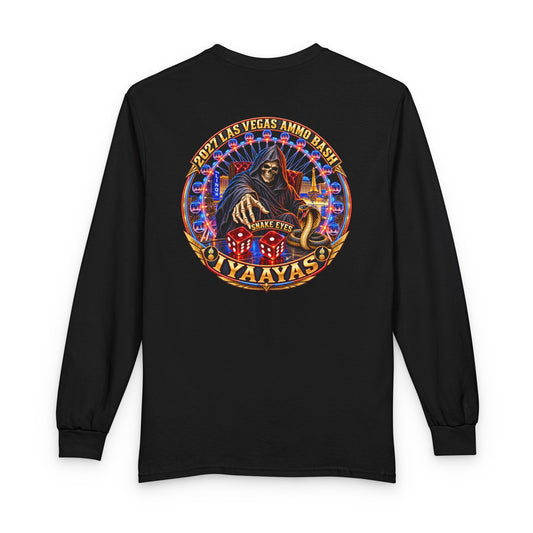 2027 Las Vegas USAF AMMO Bash Grim Reaper Snake Eyes Pisspots IYAAYAS Long Sleeve T-Shirt