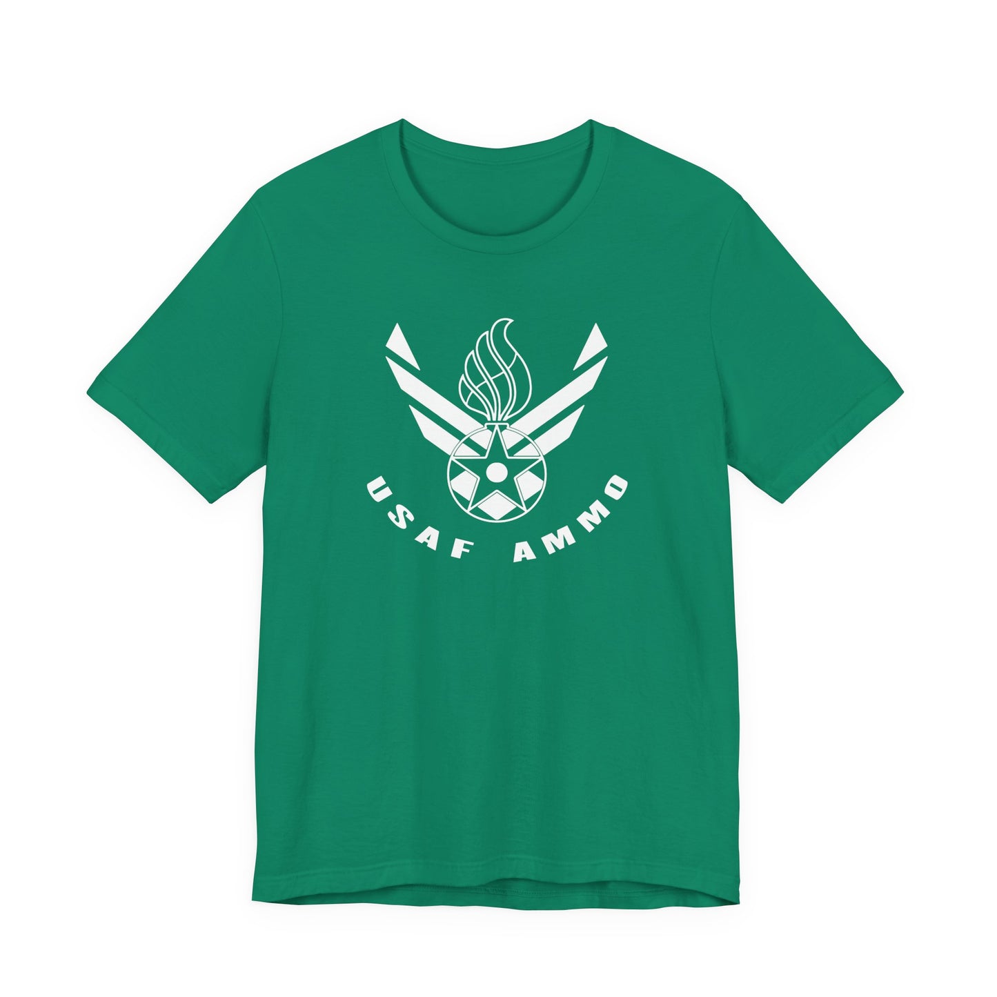 AF Vector Combined With Pisspot Arched USAF AMMO Lower Text Unisex Jersey Short Sleeve Tee
