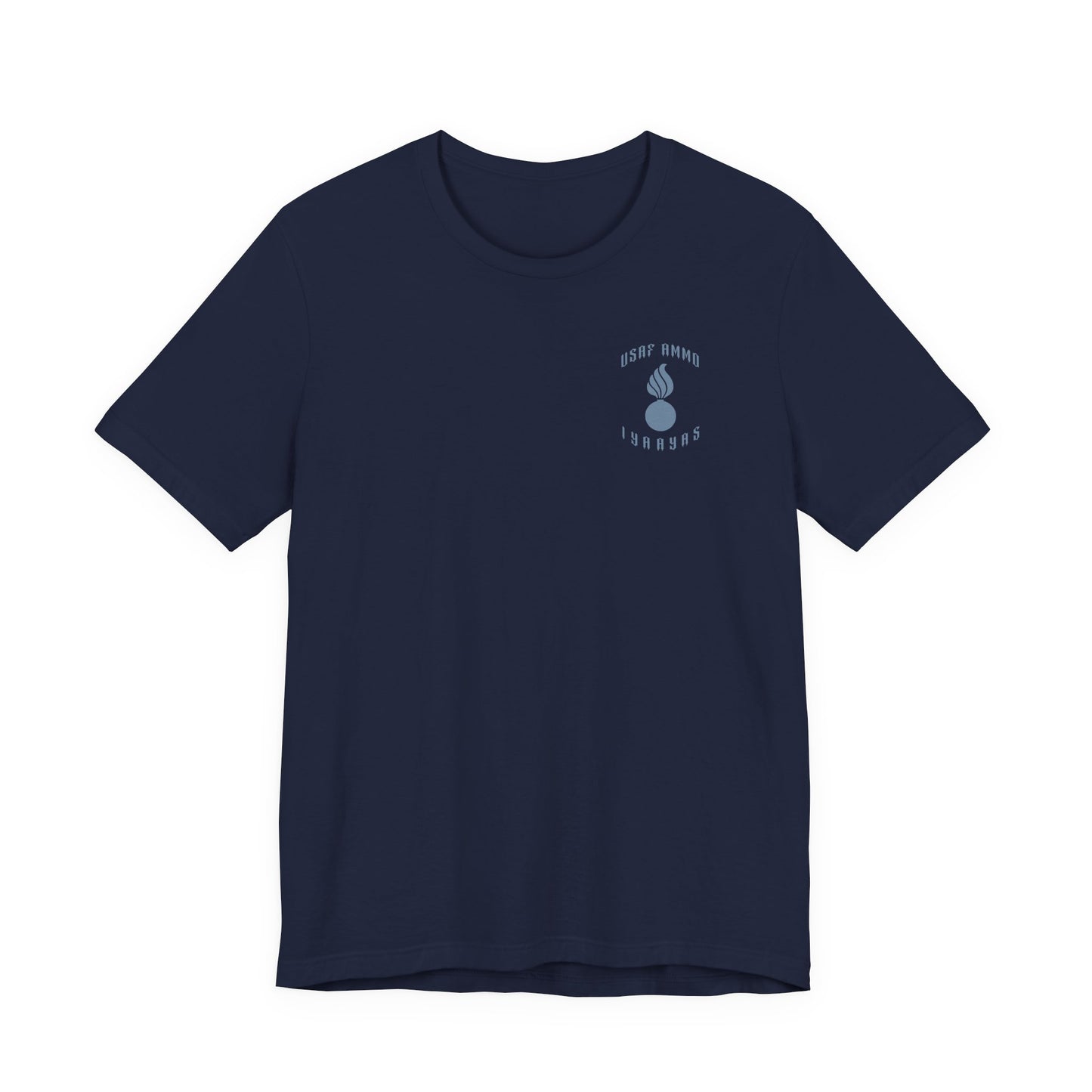 USAF AMMO Grim Reaper Holding Sickle Dropping A Glowing Hot Pisspot IYAAYAS Unisex Jersey Short Sleeve Tee