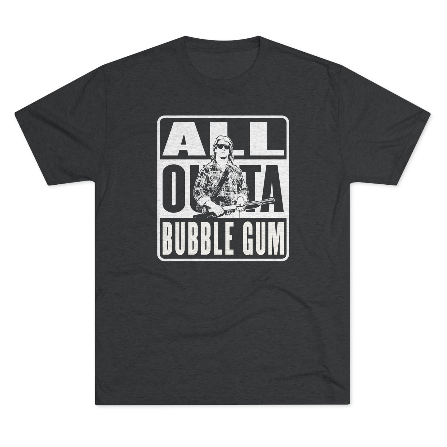 All Outta Bubblegum Bank Scene Roddy Piper Unisex Tri-Blend Crew Tee