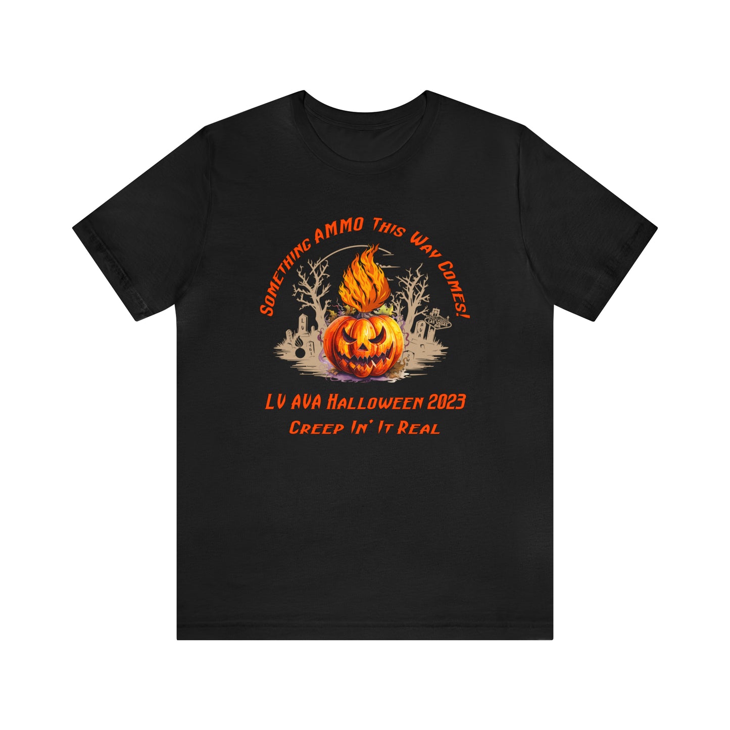 AMMO Halloween LV AVA Pub Crawl 2023 Official Men's Jersey Short Sleeve Tee