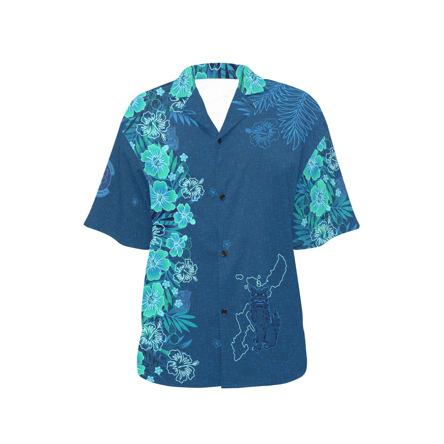 18 MUNS Updated USAF AMMO Kariyushi Okinawan Style Women’s Hawaiian Shirt