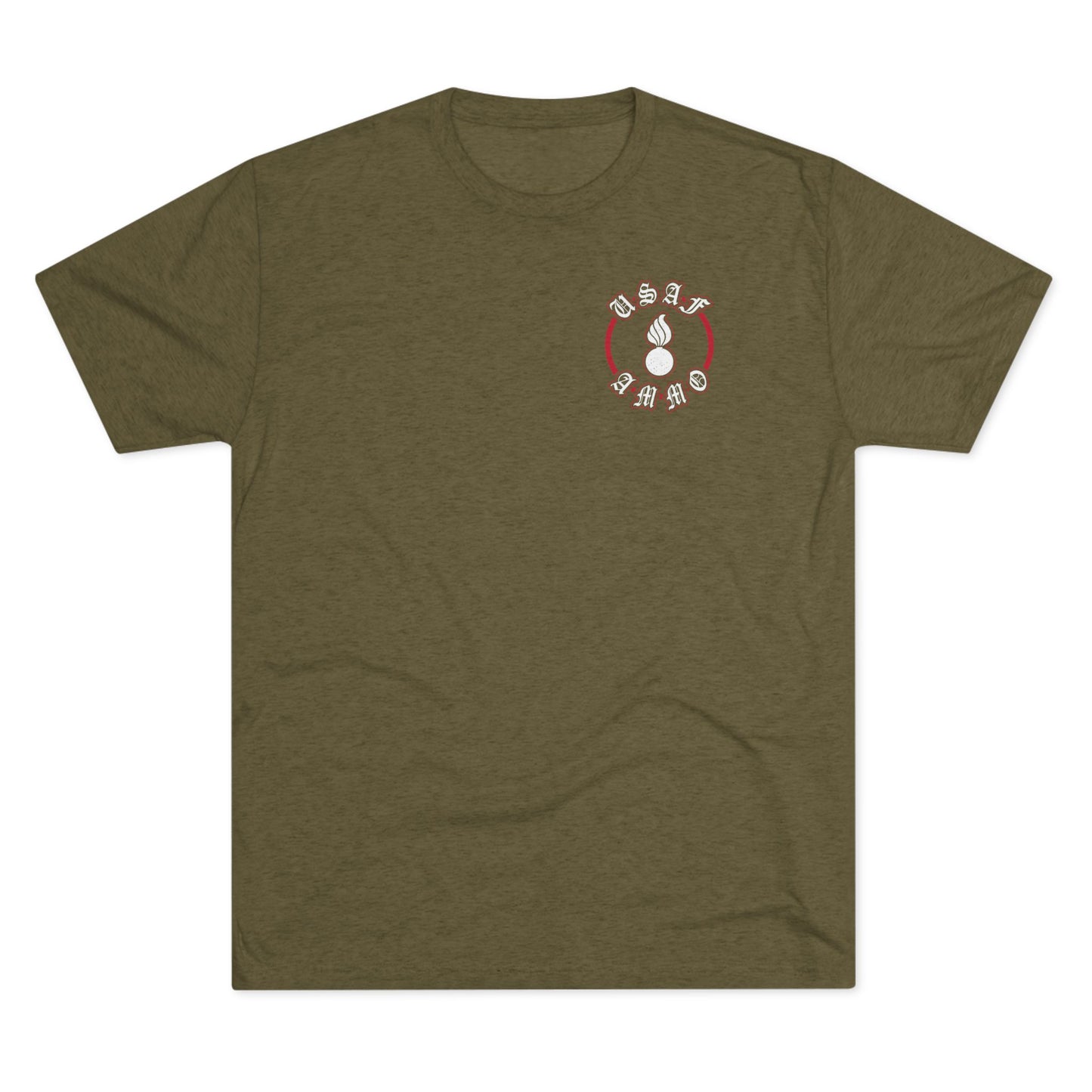 AMMO Pisspot Grunge American Flag Flechette Stars IYAAYAS We The People Style Unisex Tri-Blend Crew Tee