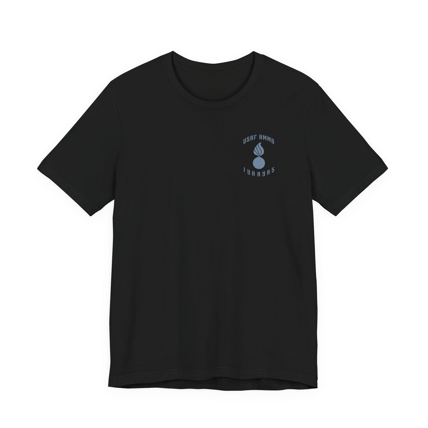 USAF AMMO Grim Reaper Holding Sickle Dropping A Glowing Hot Pisspot IYAAYAS Unisex Jersey Short Sleeve Tee