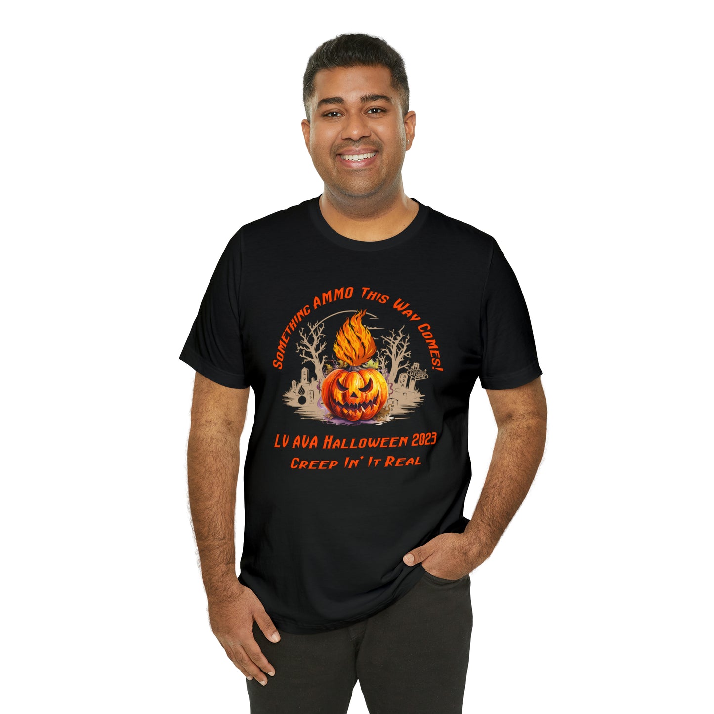 AMMO Halloween LV AVA Pub Crawl 2023 Official Men's Jersey Short Sleeve Tee