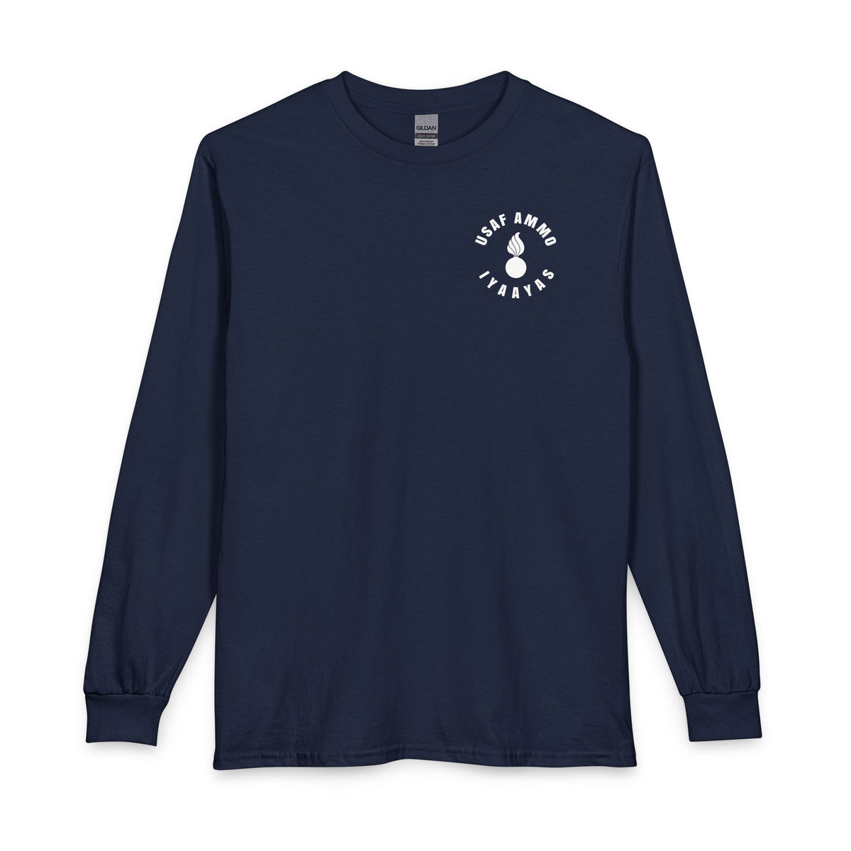 USAF AMMO Size Matters Pisspot American Flag Various Aircraft Bomb Silhouettes IYAAYAS Unisex Long Sleeve T-Shirt
