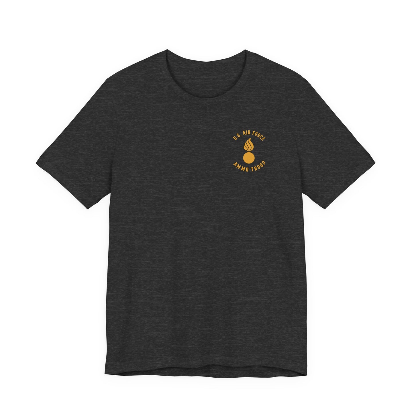 Muscular Eagle U. S. Air Force AMMO Troop holding pisspot American Flag Unisex Jersey Short Sleeve Tee